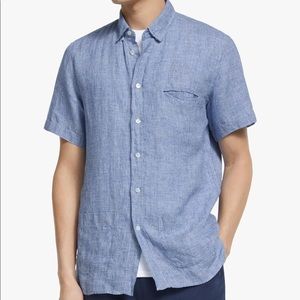 La Paz Castro Shirt in Blue Linen